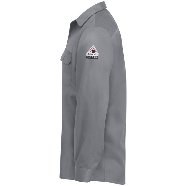 Bulwark FR Dress Uniform Shirt in Excel-FR ComforTouch in Gray